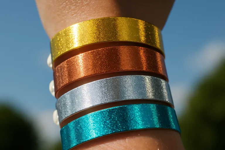 Opvallende metallic polsbandjes voor een sprankelende indruk